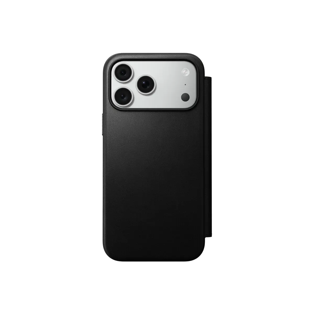 Kožené flipové pouzdro pro iPhone 18 Pro Max/17 Pro Max Nomad Modern Leather Folio - černá