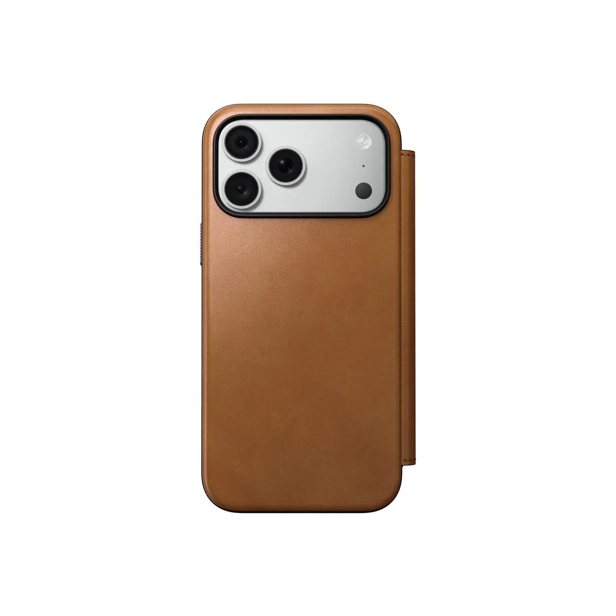 Kožené flipové pouzdro pro iPhone 18 Pro Max/17 Pro Max Nomad Modern Leather Folio - english tan (světle hnědá)