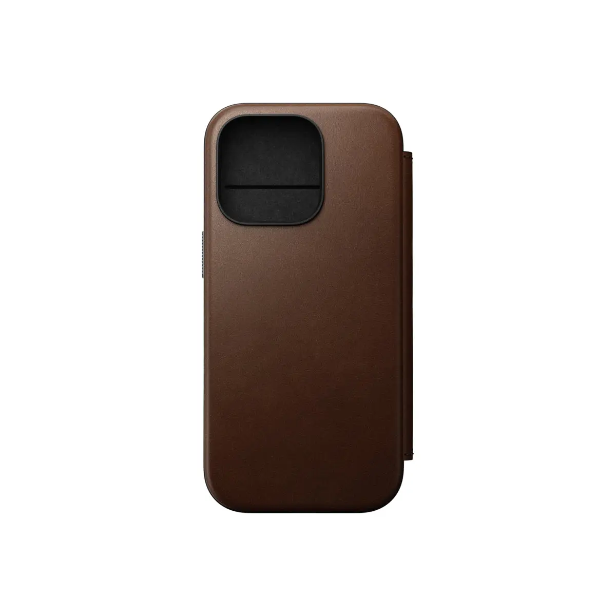 Kožený MagSafe kryt pro iPhone 16 Pro Nomad Modern Leather Folio - hnědý