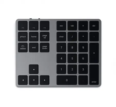 Bezdrátová číselná klávesnice Satechi Extended Keypad - vesmírně šedá