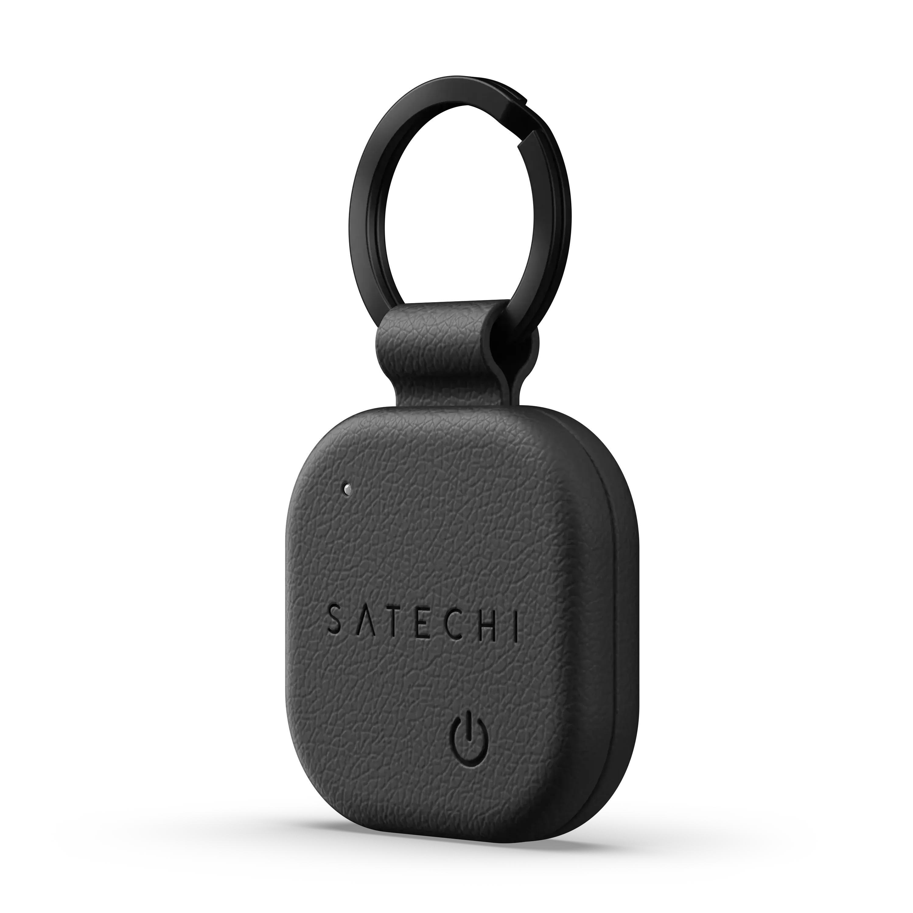Stylová klíčenka z veganské kůže Satechi FindAll Keychain pro AirTag - černá