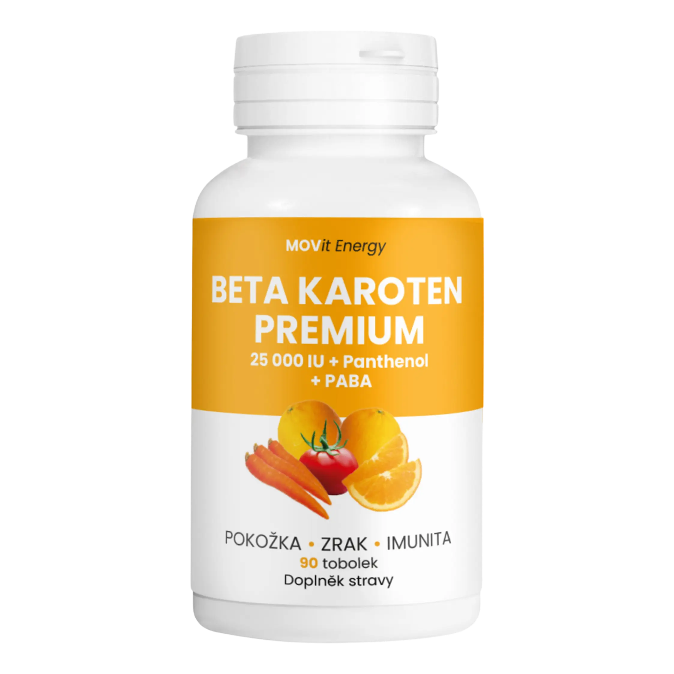 MOVit Beta karoten 25000 IU+Panthenol+PABA tob.90