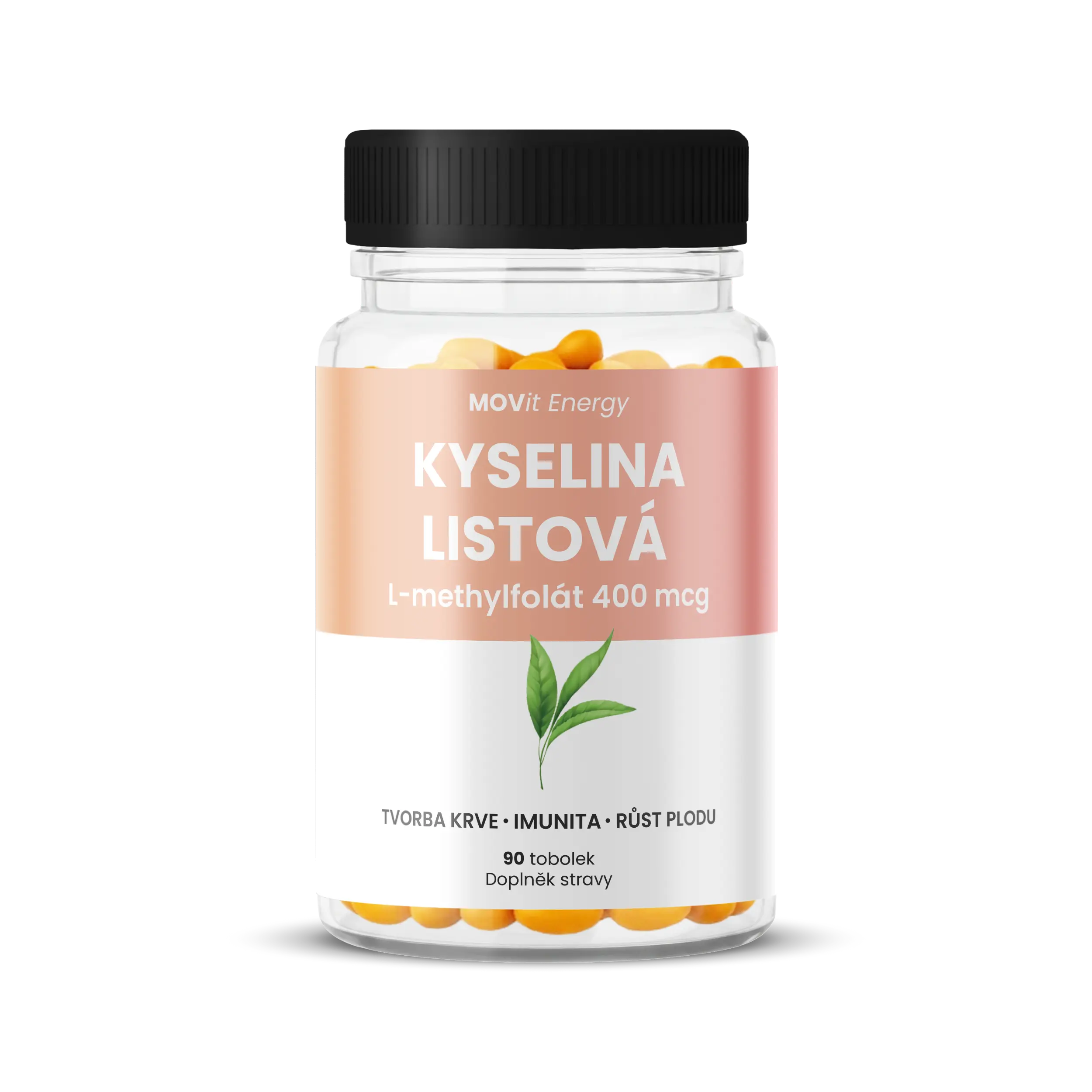 MOVit Kyselina listová L-methylfolát 400mcg tob.90