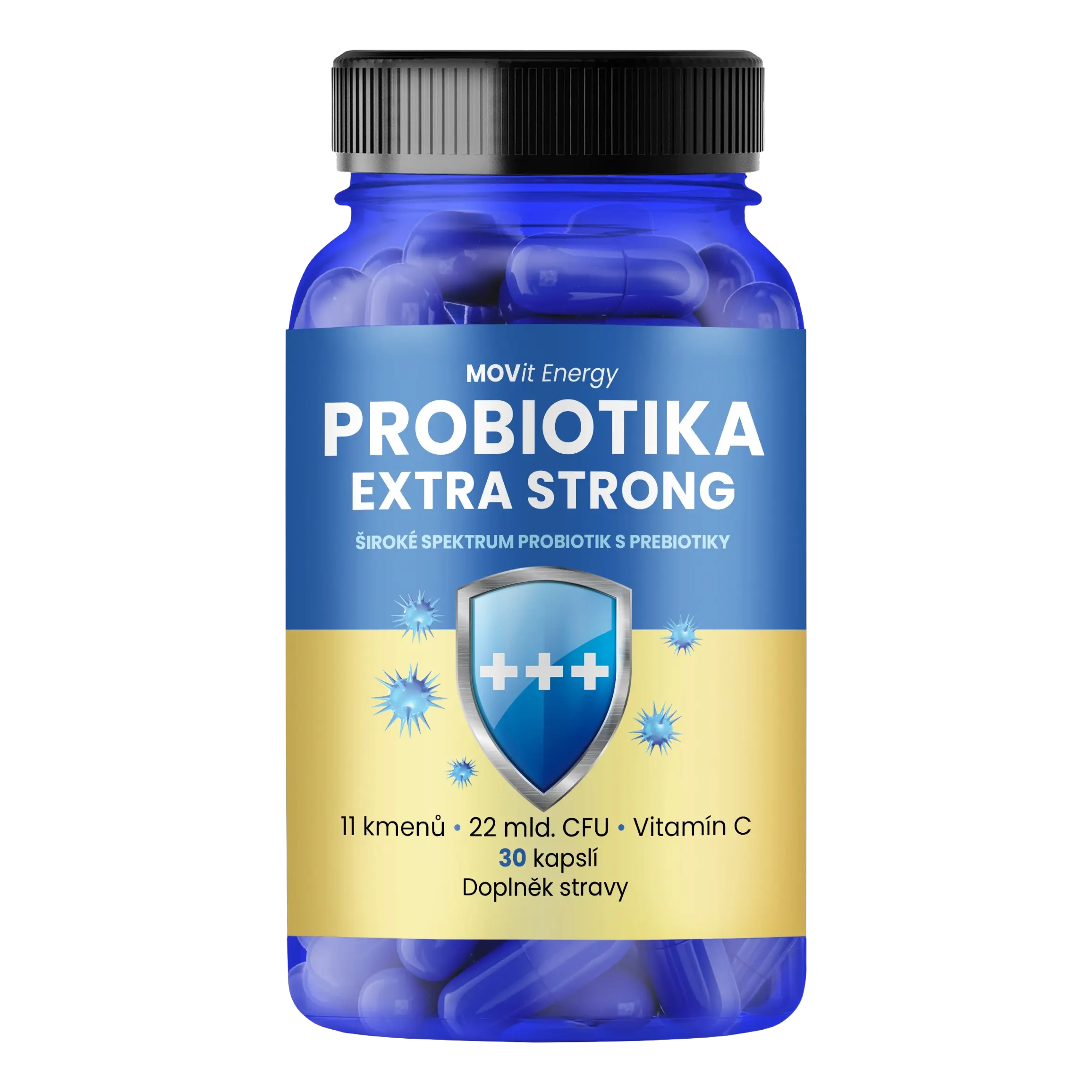 MOVit Energy probiotika extra strong 30 kapslí