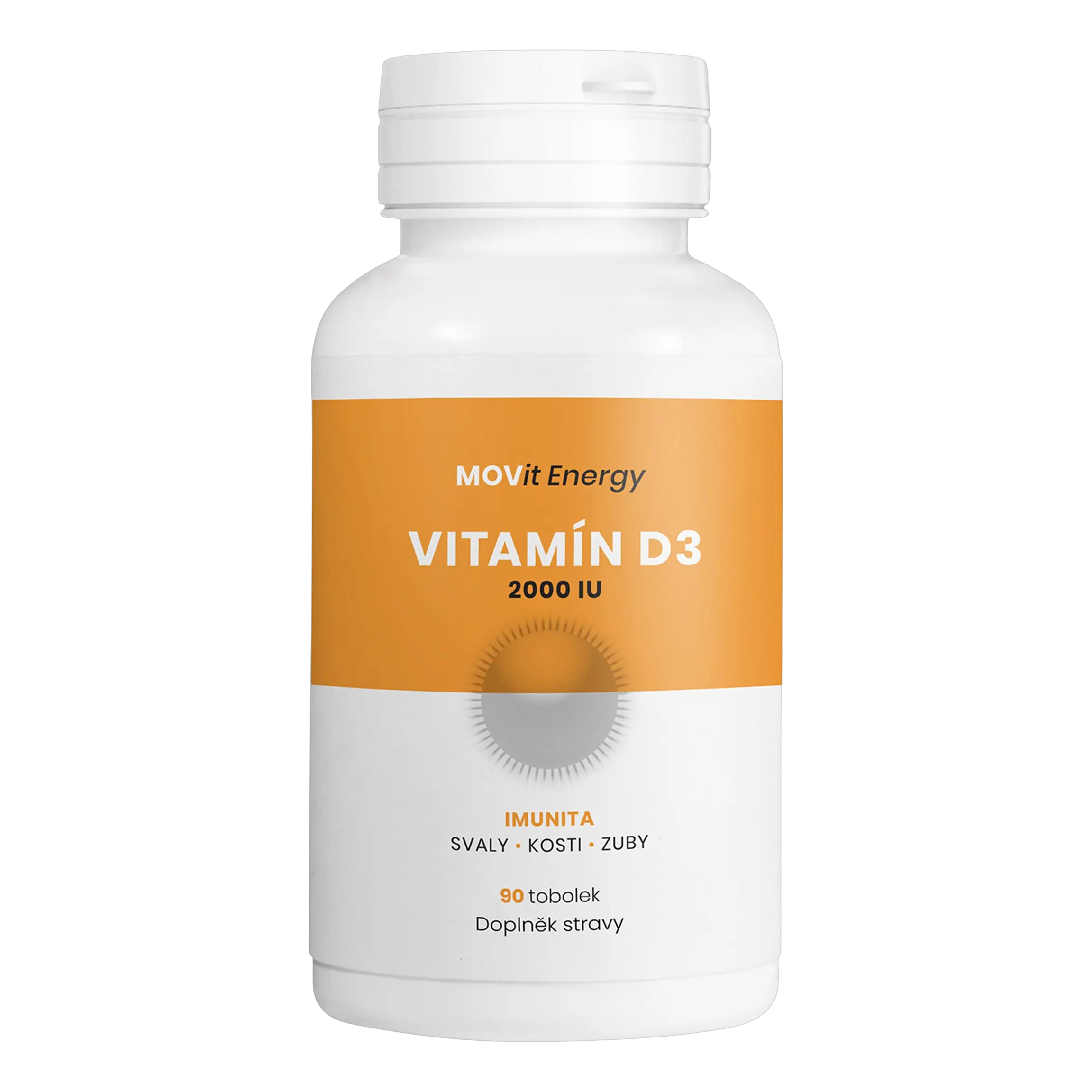 MOVIT ENERGY Vitamin D3 2000 I.U. 50mcg 90 tobolek