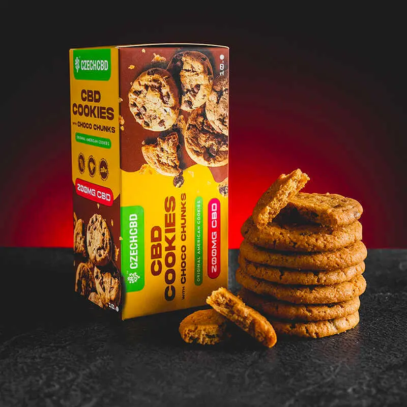 Czech CBD CBD Cookies, 200 mg CBD, 10 ks