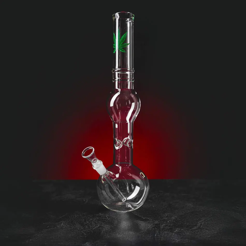 Bongy na květy Green leaf Ice 39cm