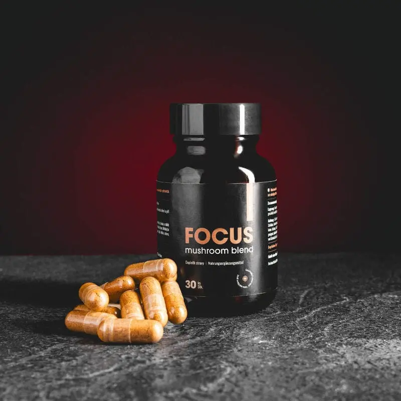 Hemp World Focus Mushroom blend 30 kapslí