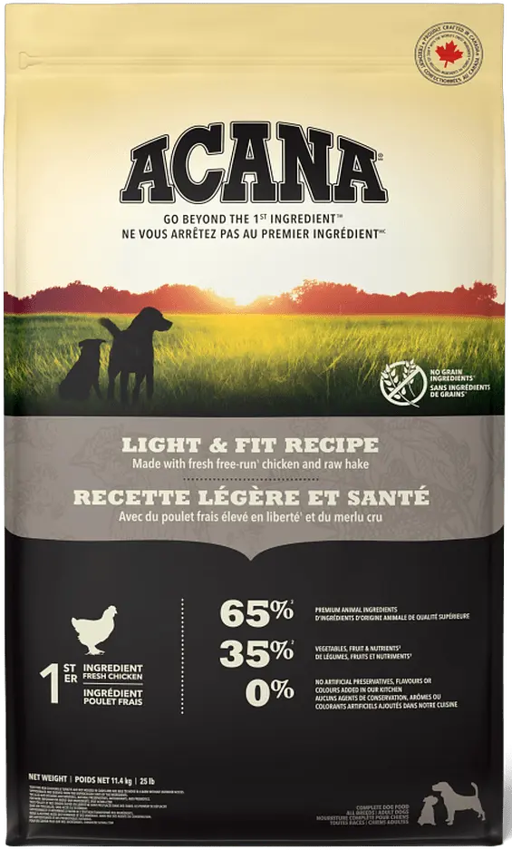 Krmivo Acana Light & Fit Recipe 11,4 kg