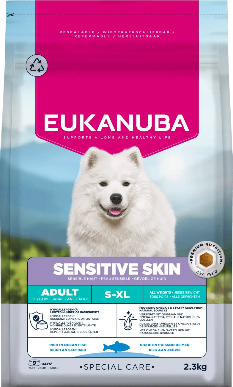 Krmivo Eukanuba Special Care Sensitive Skin Adult All Breeds 2,3 kg