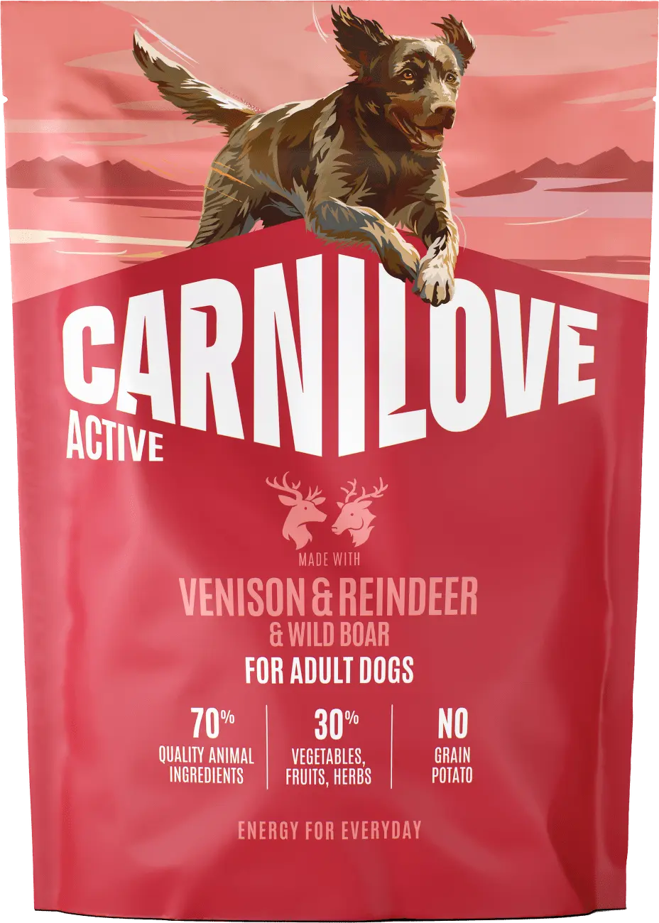 Granule CARNILOVE Active pro dospělé psy zvěřina, sob a divočák 1,5 kg