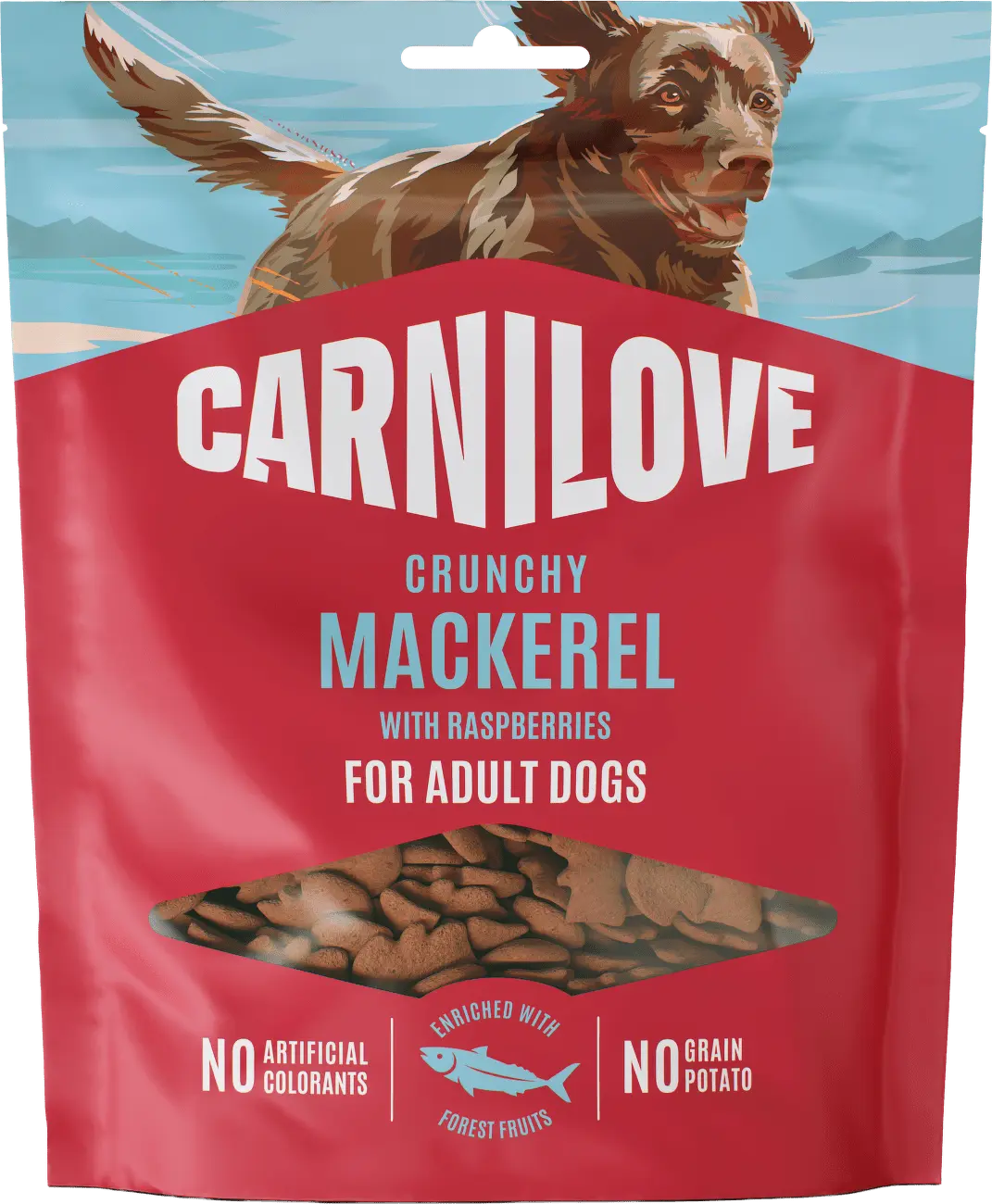 Carnilove Crunchy Snack for dogs Mackerel with Raspberries 200g