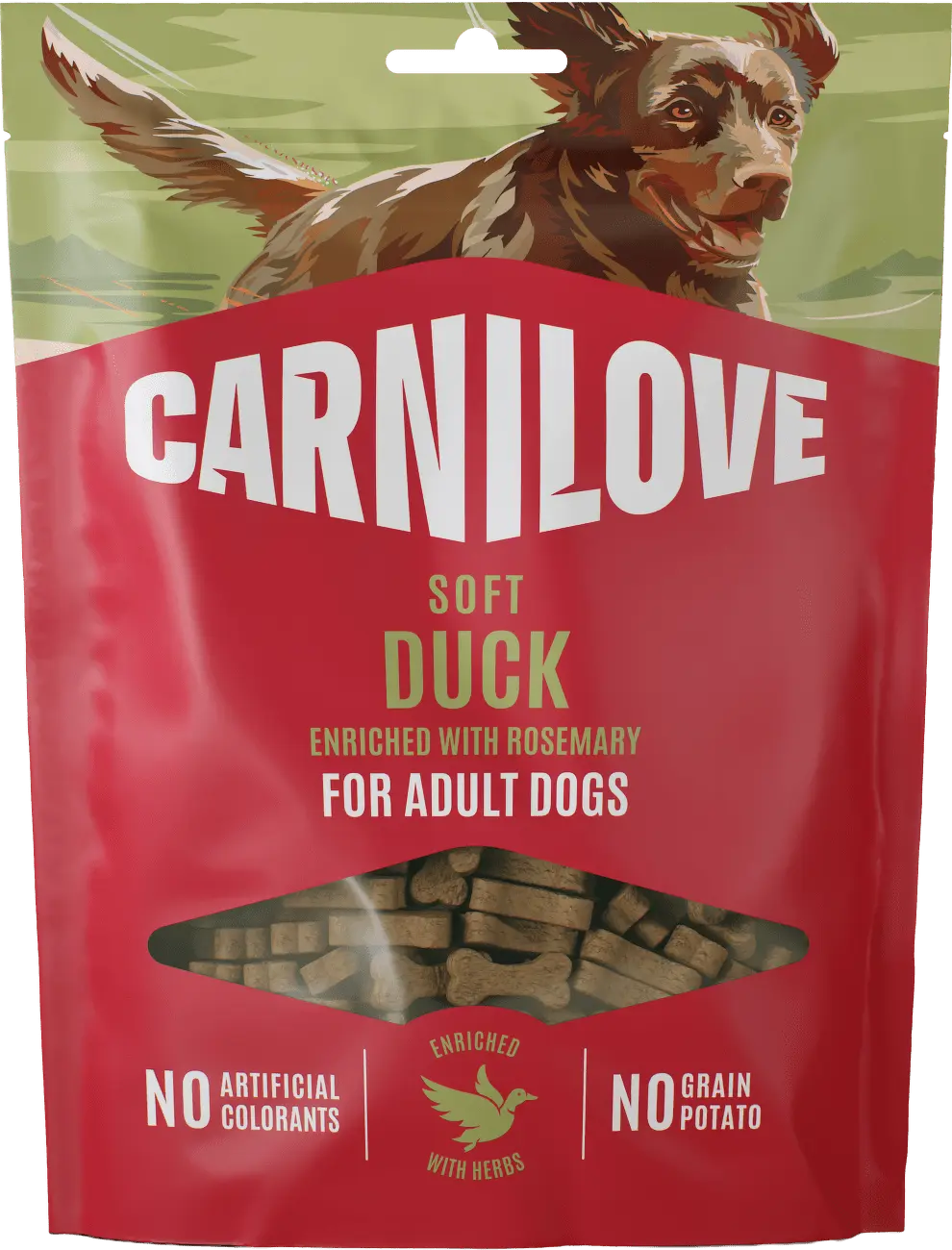 Carnilove Soft Snack for dogs Duck enriched with Rosemary 200g