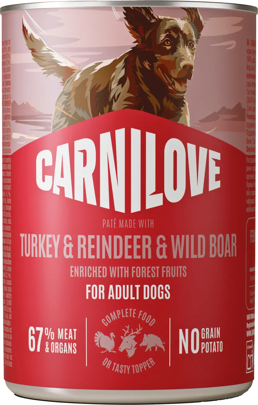 Carnilove Dog Adult Konz. Turkey & Reindeer & Wild Boar - 400g