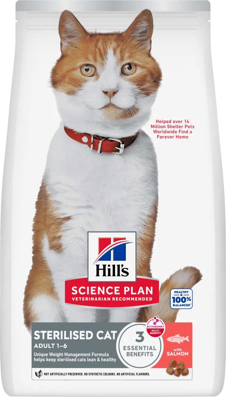 Hill's Science Plan Feline Young Adult sterilised Cat Salmon 10kg