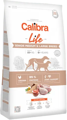 Krmivo Calibra Dog Life Senior Medium & Large Chicken 12 kg