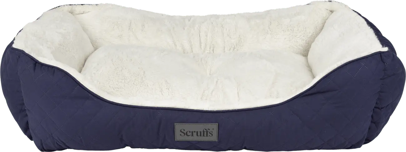 Pelíšek Scruffs Wilton Box Bed modrý XL 90x70cm