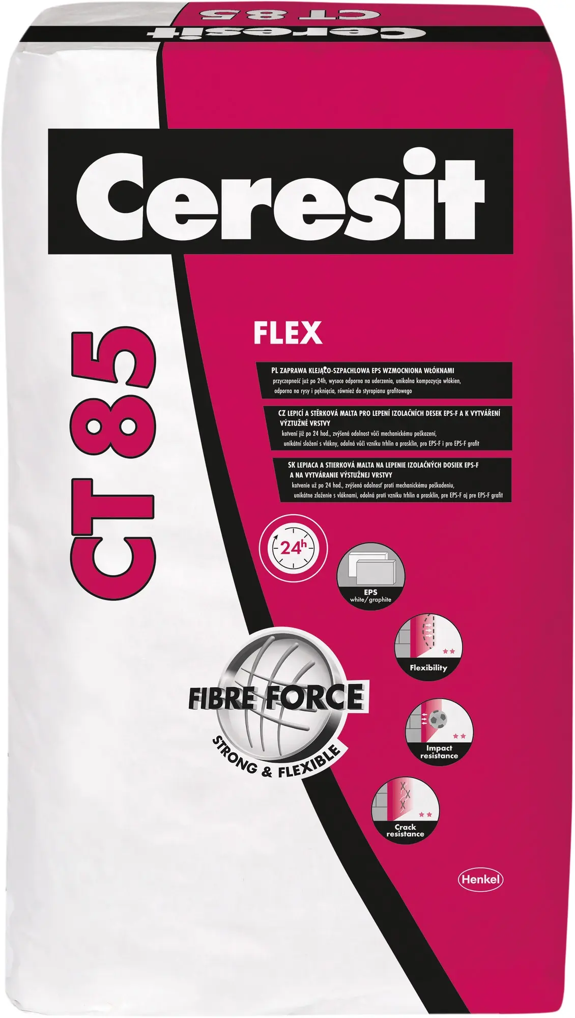 Hmota lepicí a stěrková Ceresit CT 85 Flex 25 kg
