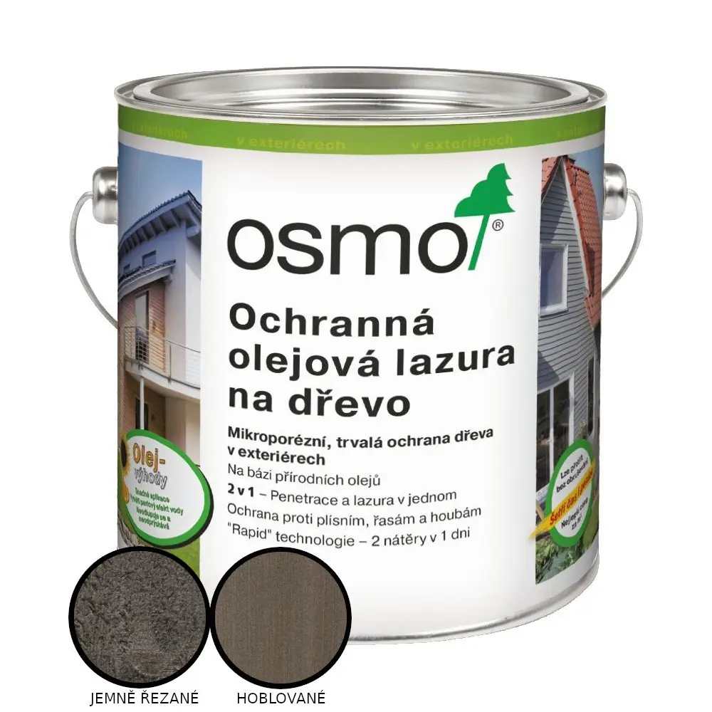 Lazura olejová ochranná Osmo Effekt 1143 stříb. onyx 0,75 l