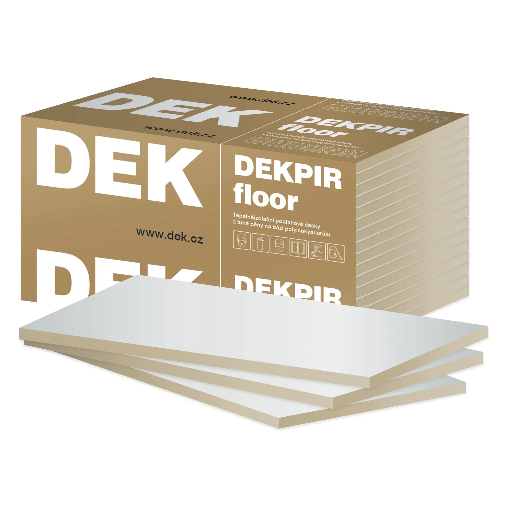Tepelná izolace DEKPIR Floor 022 80 mm (4,32 m2/bal.)