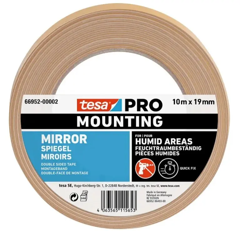 Páska oboustranná Tesa PRO Mounting Mirror 19 mm/5 m bílá