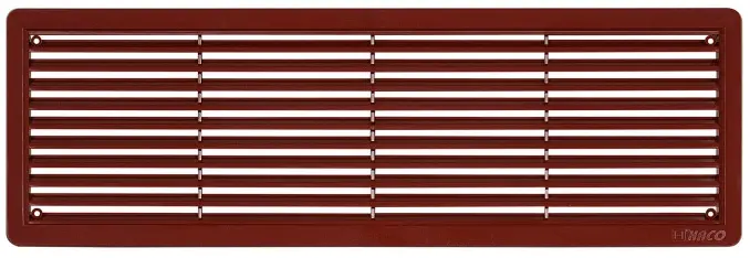 Mřížka větrací dveřní HACO VM D 400×130 mm hnědá