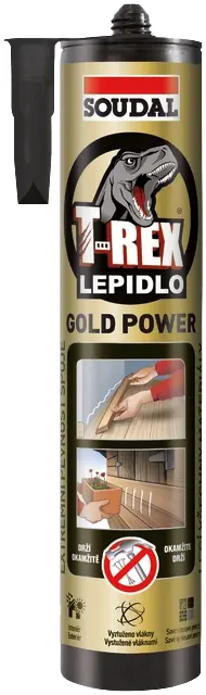 Lepidlo montážní Soudal T-REX GOLD STRONG 290 ml