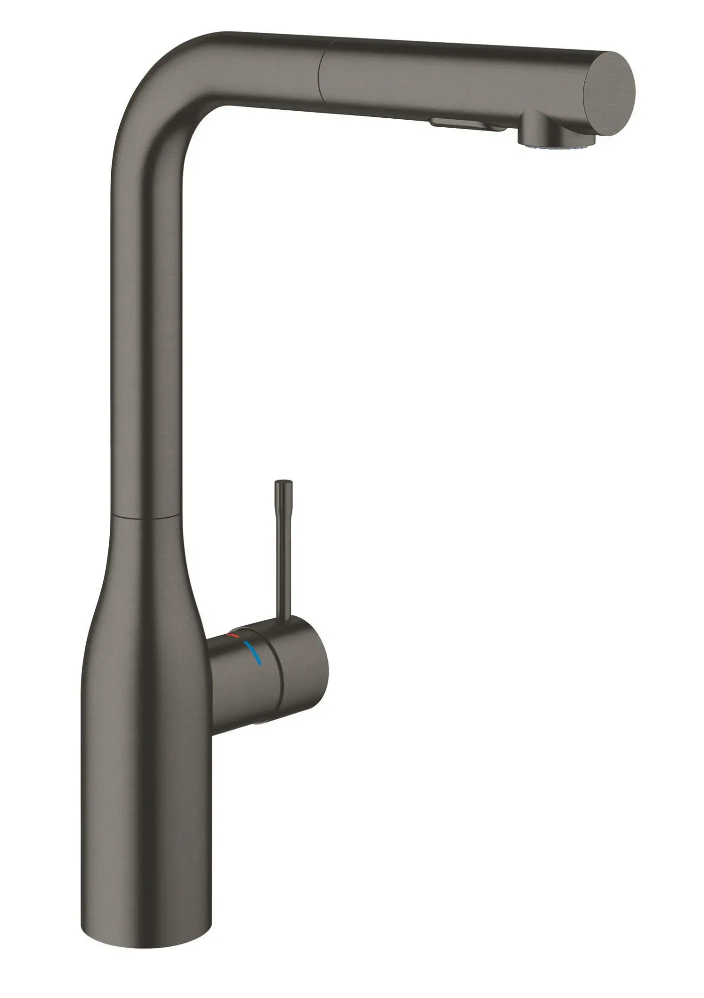 Baterie dřezová stojánková Grohe Essence kartáčovaný Hard Graphite 30270AL0