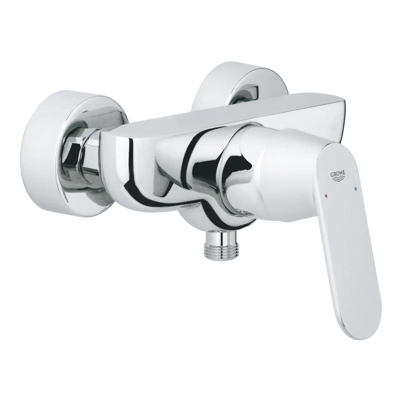 Baterie sprchová nástěnná Grohe Eurosmart Cosmopolitan 150 mm chrom bez přepínače 32837000