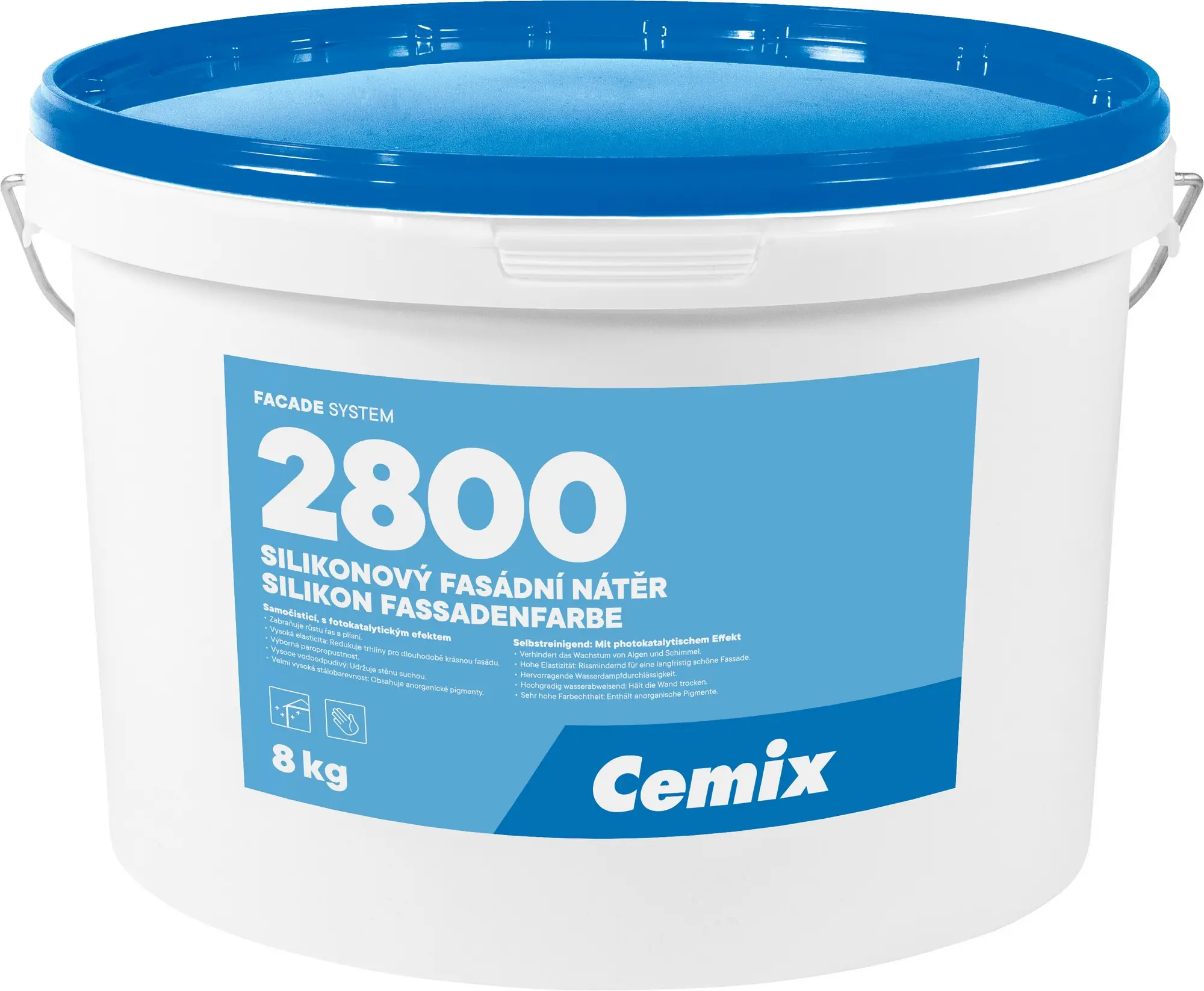 Barva fasádní silikonová Cemix 2800 8 kg