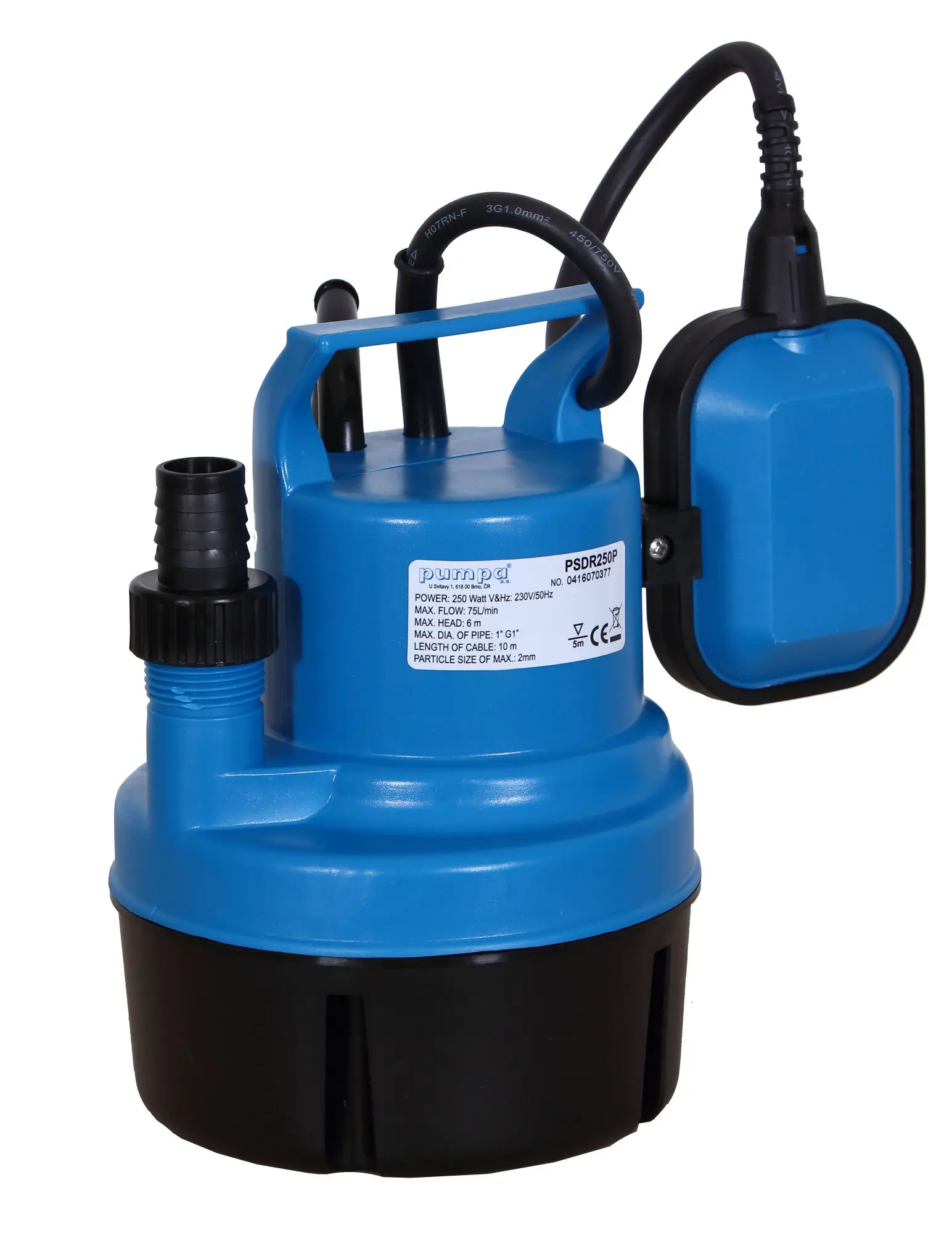 Čerpadlo ponorné drenážní Blue Line PSDR250P kabel 10 m 230 V