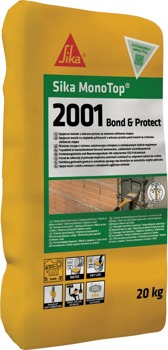 Můstek spojovací a ochrana výztuže Sika MonoTop-2001 Bond & Protect 20 kg