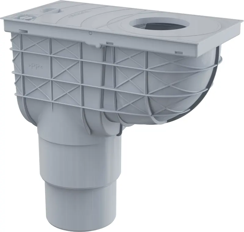 Lapač střešních splavenin DN 110/125 spodní šedá