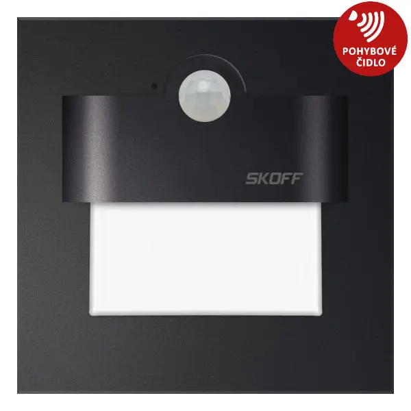 Svítidlo LED s čidlem pohybu Skoff Tango 2,4 W 4 000 K černá