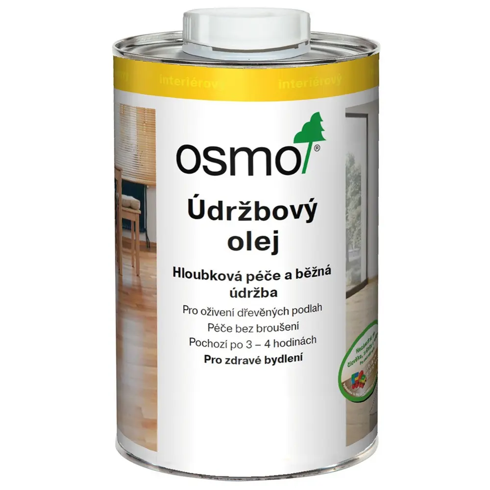 Olej údržbový Osmo 3440 bílý transp. 1 l