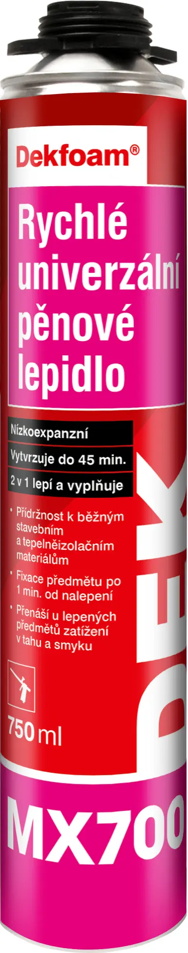 Lepidlo rychlé univerzální pěnové DEKFOAM MX700 750 ml