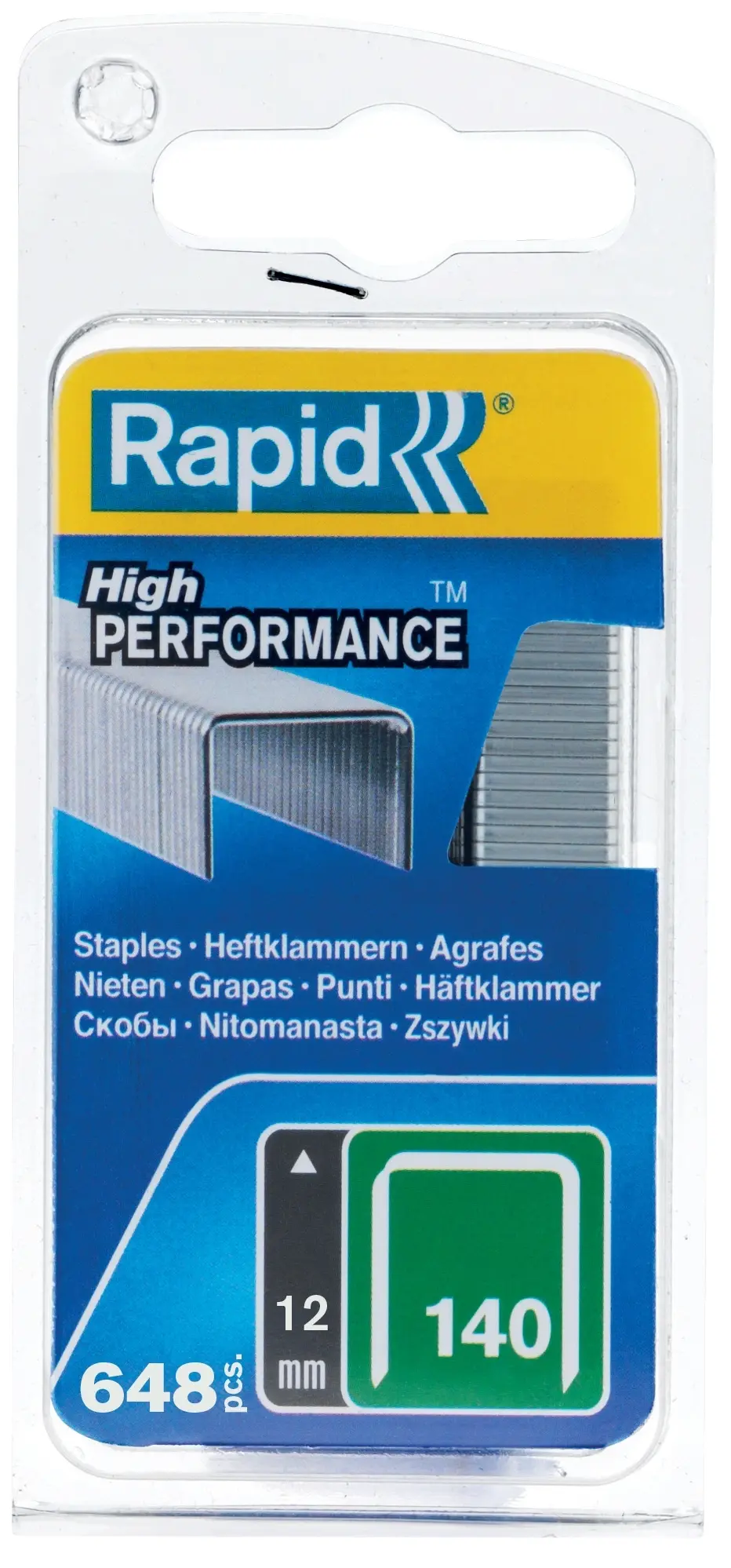 Spony ocel 140/12 mm 648 ks