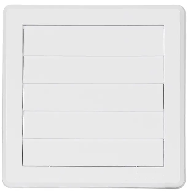 Mřížka větrací gravitační HACO VM G 175×175/125 mm bílá