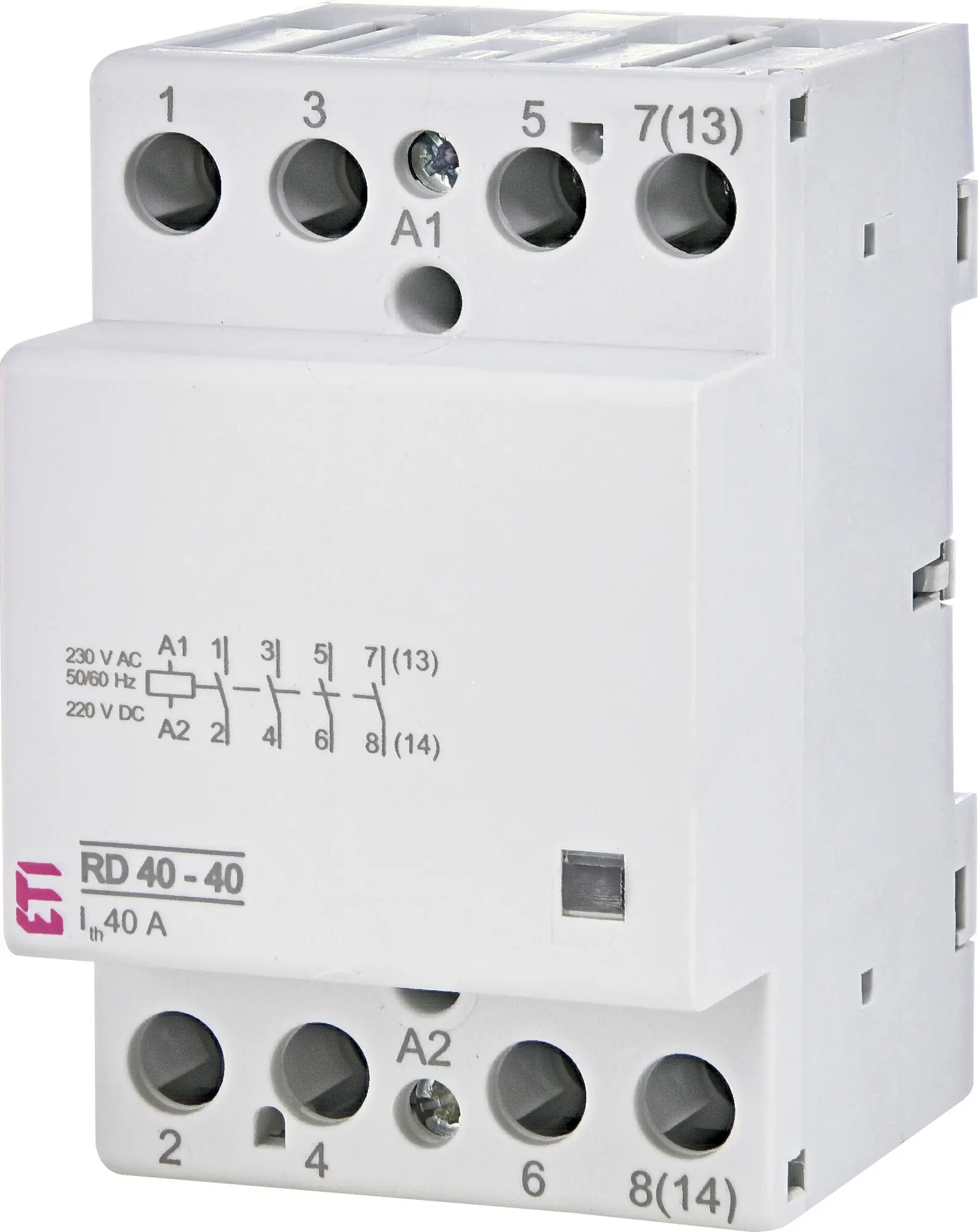 Stykač ETI RD 40-40-230V AC/DC