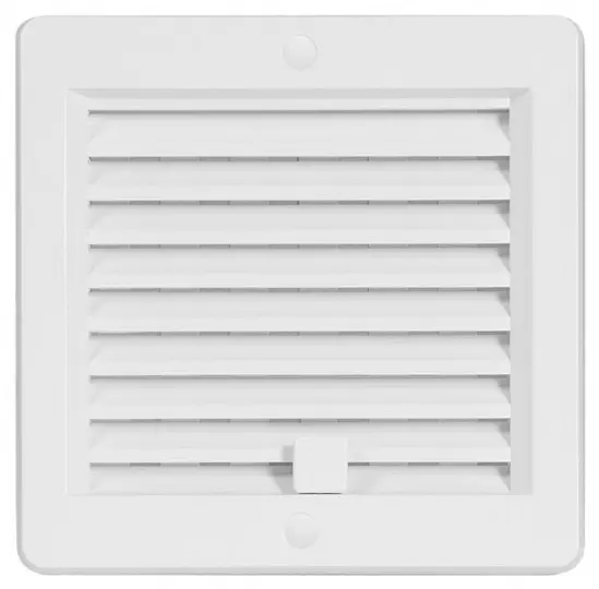 Mřížka větrací uzavíratelná HACO VM U 150×150 mm bílá