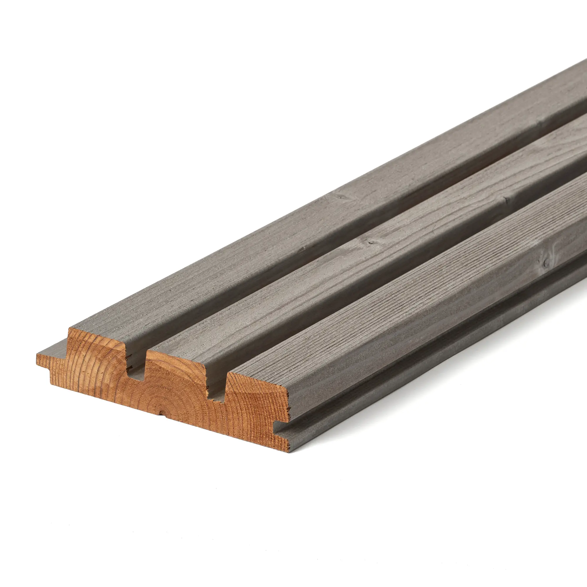 Palubka obkladová kartáčovaná pero+drážka Thermowood Luna Arctic Triple Shadow smrk 32×140×4 200 mm