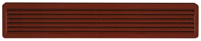 Mřížka větrací dveřní HACO VM D 500×90 mm hnědá