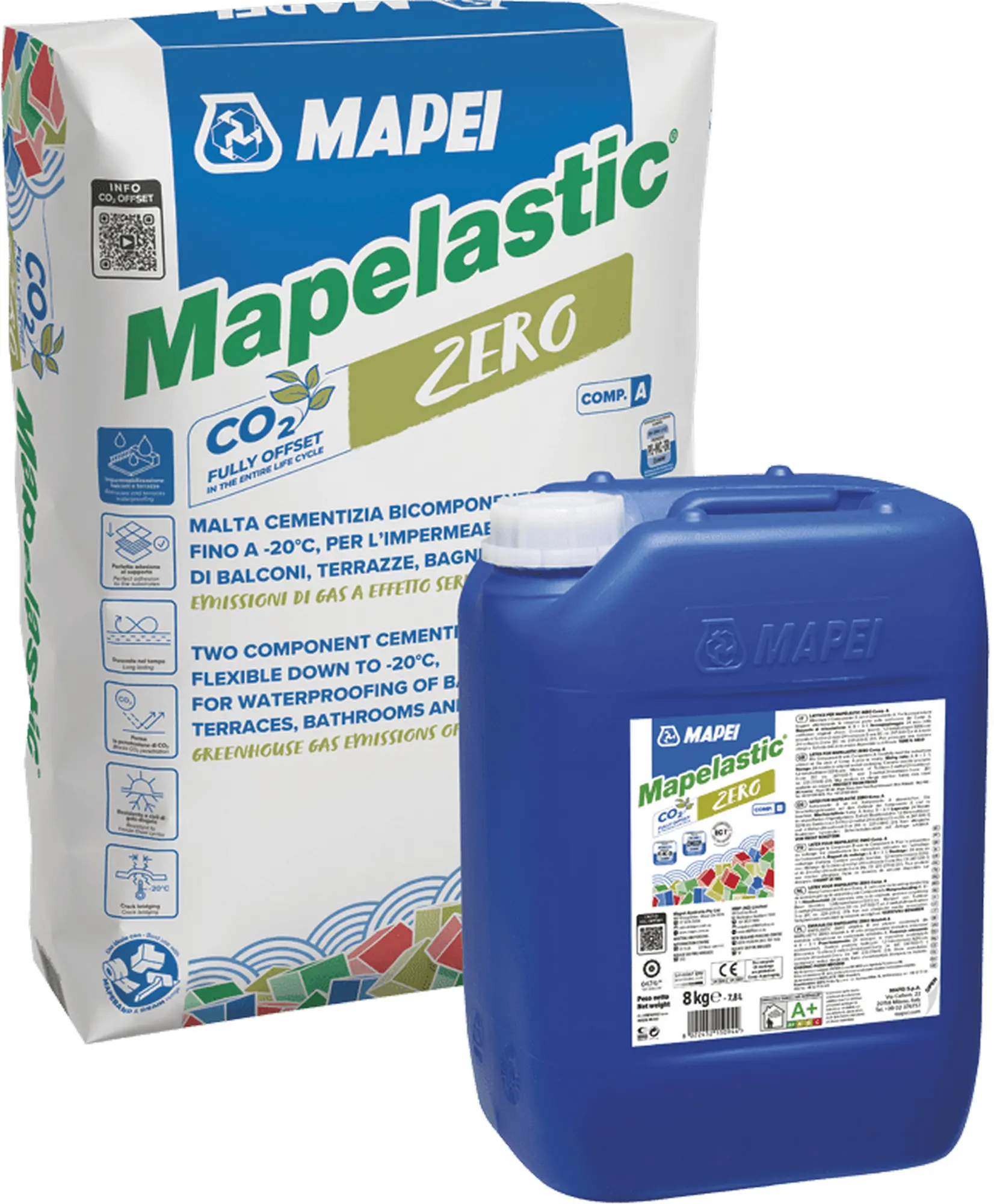 Stěrka hydroizolační Mapei Mapelastic ZERO B 8 kg