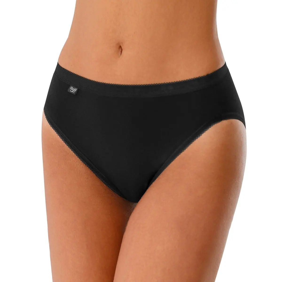 Klasické kalhotky Sloggi® Basic+, sada 3+1 zdarma sada černá