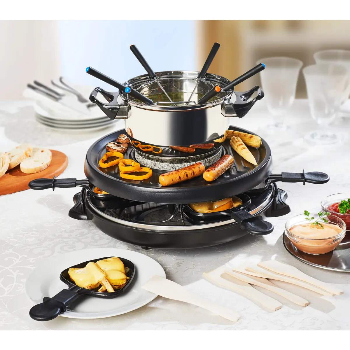 Multiraclette 3v1