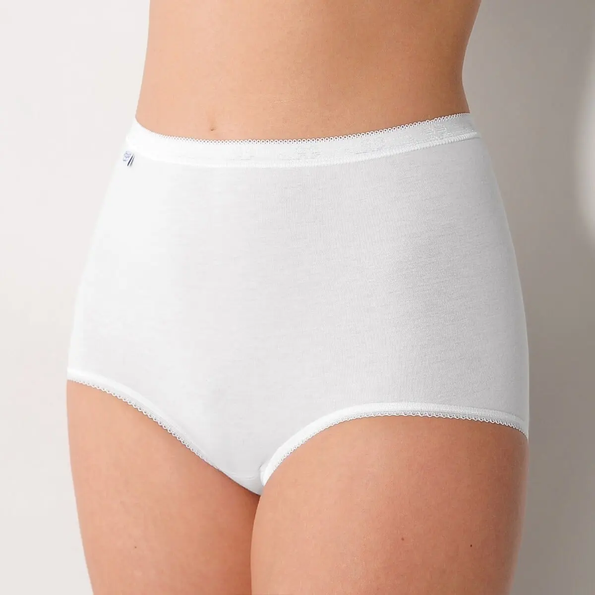 Kalhotky maxi Basic, sada 3 ks bílá