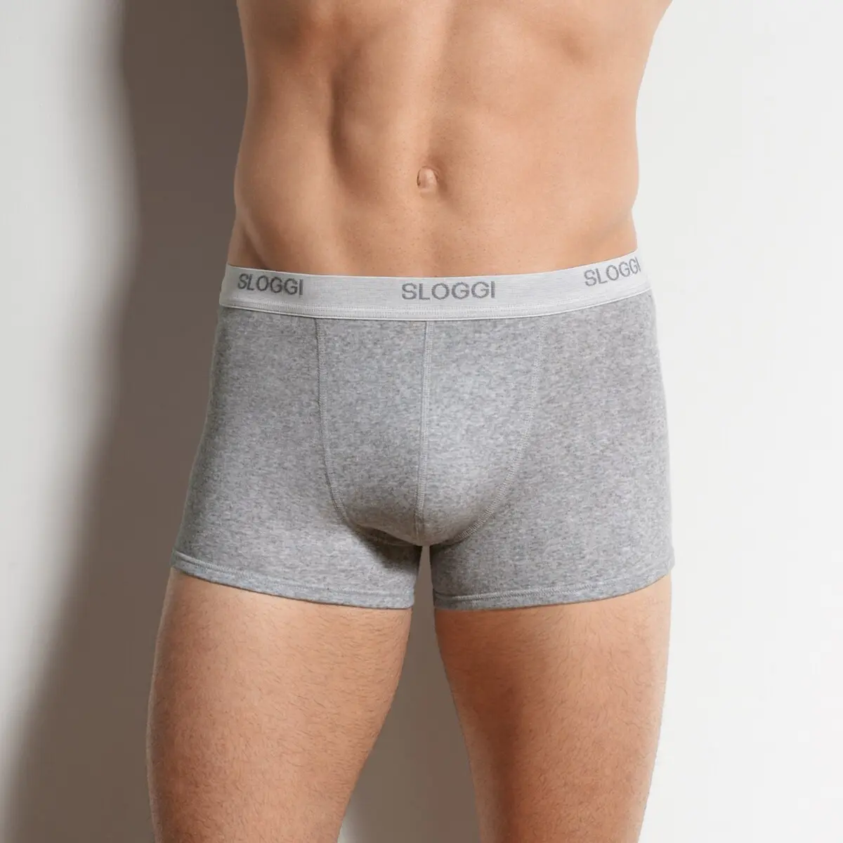 Sada 3 boxerek Sloggi® Basic šedý melír 85/90 (M)