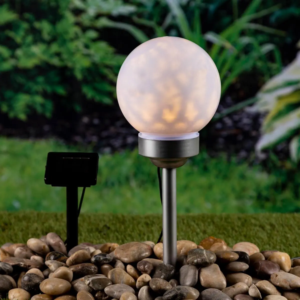Solární zápich Koule s rotujícími LED