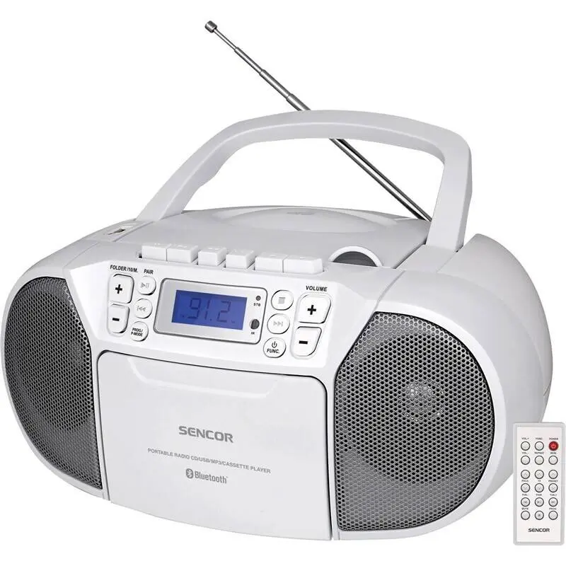 Radiomagnetofon s CD SENCOR SPT 3907 W