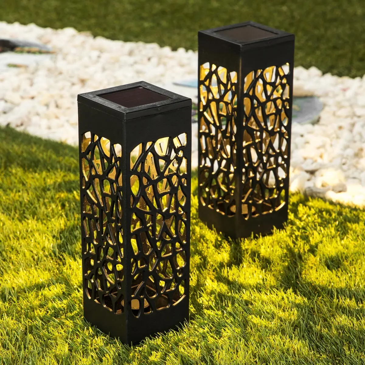 Solární stínová lampa, sada 2 ks